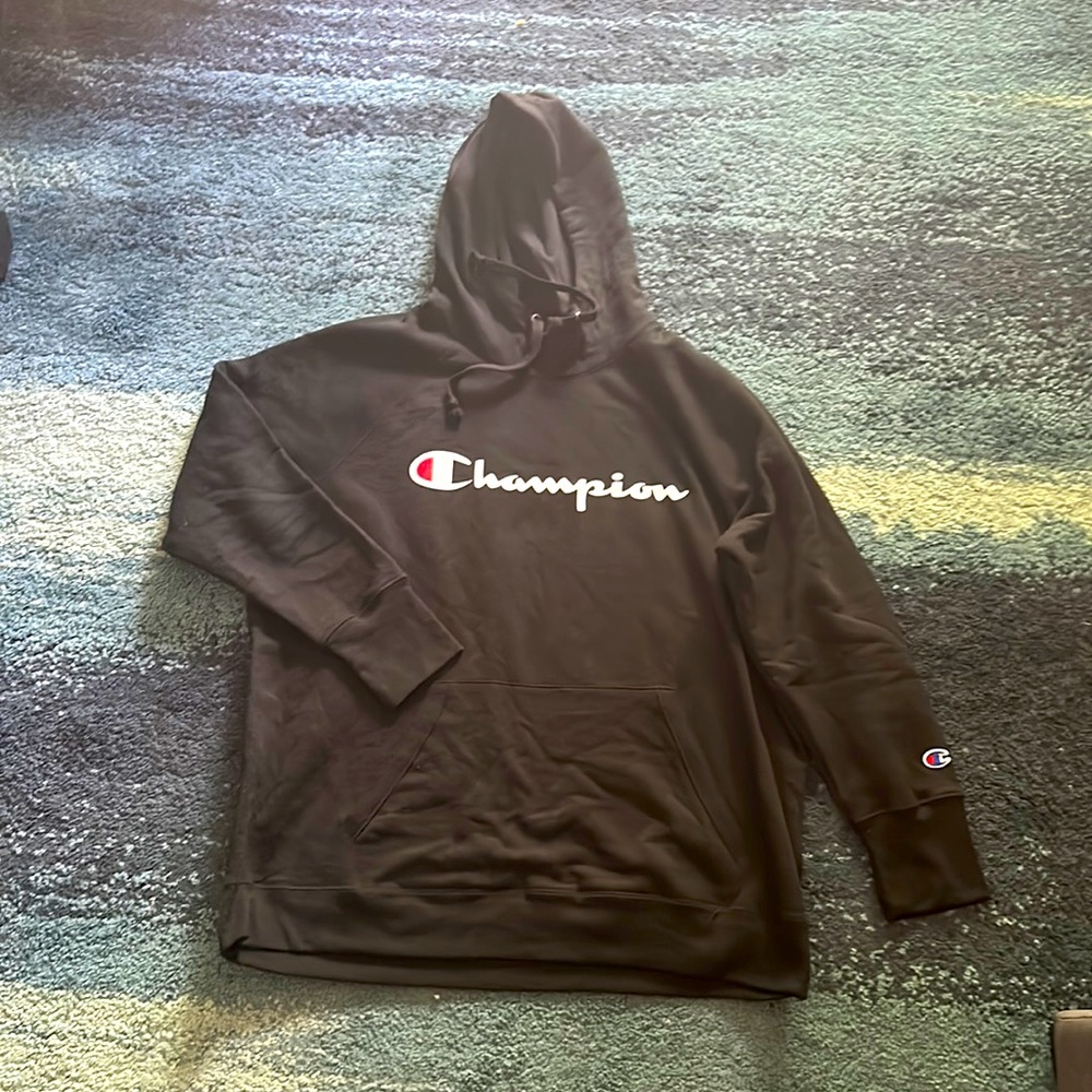 Light weight cowl hoodie champion sweatshirt